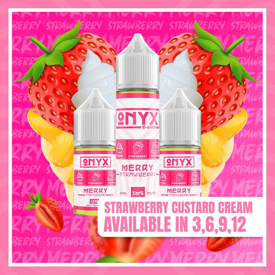 Onyx - Merry Strawberry - MTL - 30ML 1 Premium Onyx - Merry Strawberry - MTL - 30ML - High-quality vaping product available in Egypt