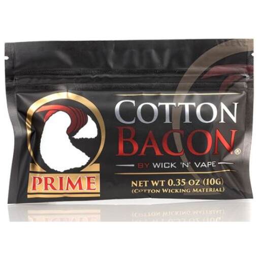 Wick n vape organic cotton bacon prime front