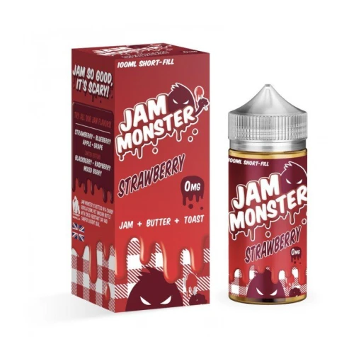 Premium STRAWBERRY - JAM MONSTER LIQUIDS - 100ML - High-quality vaping product available in Egypt