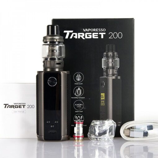 VAPORESSO TARGET 200 STARTER KIT 1 Premium VAPORESSO TARGET 200 STARTER KIT - High-quality vaping product available in Egypt
