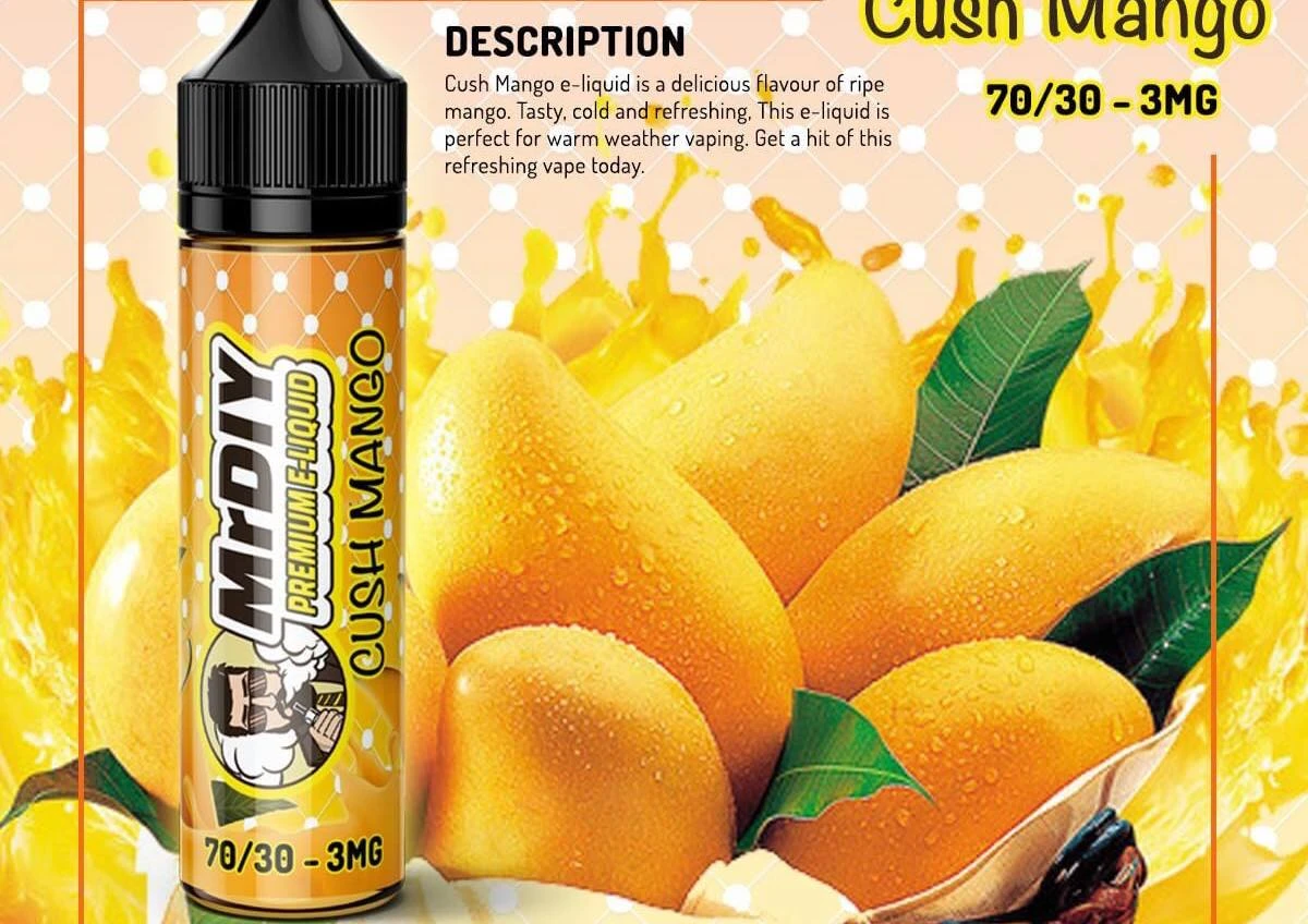 Mr DIY - Cush Mango - DL - 60ML - 29360 1 بريميوم مستر دي واي - كوش مانجا - DL - 60 مل - 29360 - منتج تبخير عالي الجودة متوفر في مصر