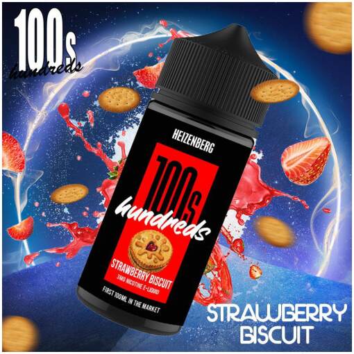 Premium Hundreds - Strawberry Biscut - DL - 100 ML - High-quality vaping product available in Egypt