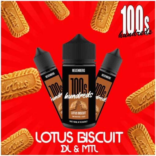 Premium Hundreds - Lotus Biscut - DL - 100 ML - منتج تبخير عالي الجودة متوفر في مصر