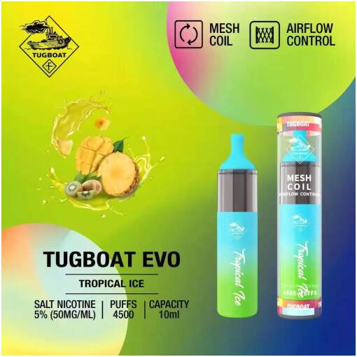1676577720 tropical ice by tugboat evo disposable pod 4500 puffs 2