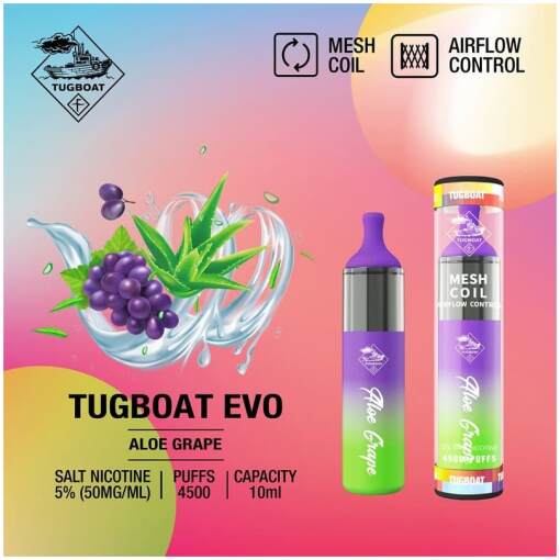 1676578504 tugboat evo 4500 puffs aloe grape 1 1