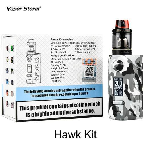 Electronic cigarette fashion mod vapor storm storm230 bypass 200w vw tcr vape mod temperature control lion 1