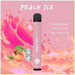 Convenient AV Disposable - Peach Ice - 500 Puffs - Ready-to-use disposable vape device in Egypt
