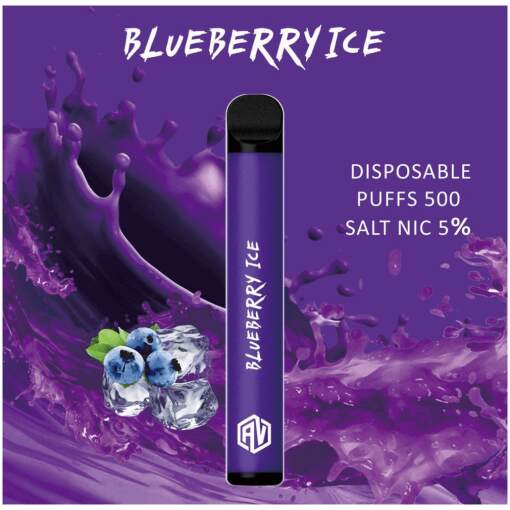 جهاز vape للاستخدام مرة واحدة جاهز للاستخدام في مصر - ثلج التوت الأزرق - 500 نفخة