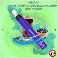 Convenient Mazaj Disposable - Blueberry - 500 Puffs - Ready-to-use disposable vape device in Egypt