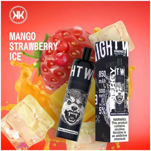 Energy disposable pods 5000 puff - mango strawberry ice - ( rechargeable )