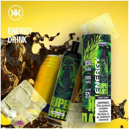 Energy disposable pods 5000 puff - energy drink - ( rechargeable )