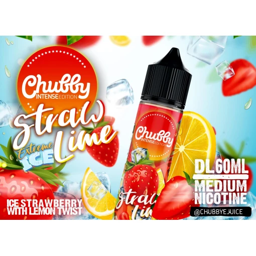 Premium CHUBBY - Straw Lime - MTL - 30ML - High-quality vaping product available in Egypt