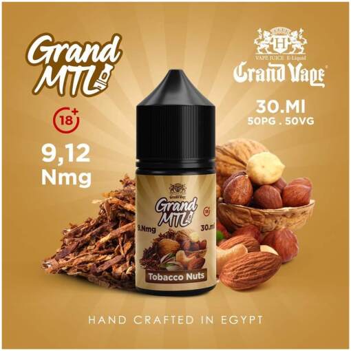 Grand mtl  - tobacco nuts - mtl - 30 ml