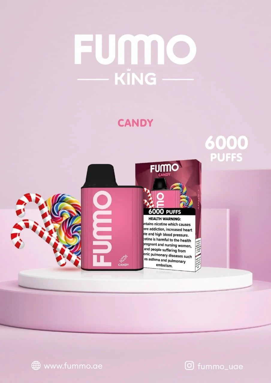 FUMMO 6000 puff - Candy - ( RECHARGEABLE ) 1 Premium FUMMO 6000 puff - Candy - ( RECHARGEABLE ) - High-quality vaping product available in Egypt