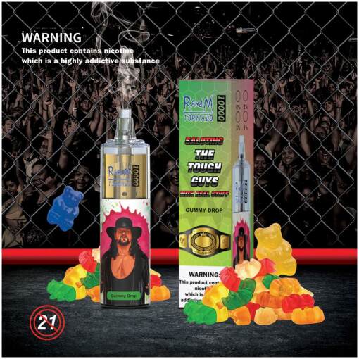 Tornado disposable 10000 puff - gummy drop - ( rechargeable )