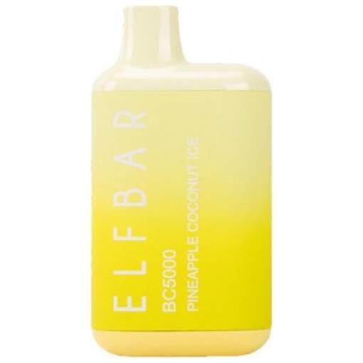 Elf bar disposable 5000 puff - pineapple coconut - ( rechargeable )