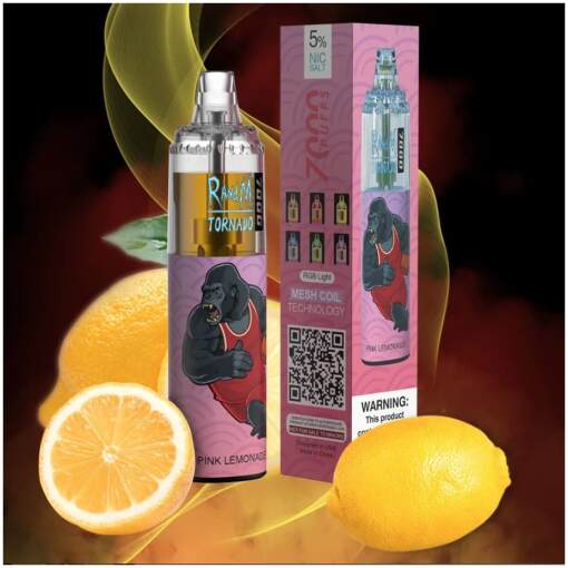 Tornado disposable 7000 puff - pink lemonade - ( rechargeable )