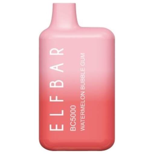 Elf bar disposable 5000 puff - watermelon bubblegum - ( rechargeable )