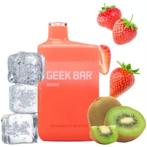 Geek bar - strawberry kiwi ice - 5000 puffs - ( rechargeable )