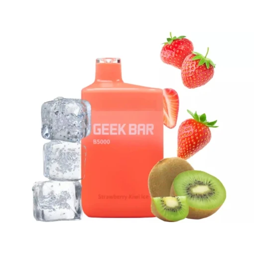 Premium GEEK BAR - STRAWBERRY KIWI ICE - 5000 PUFFS - ( RECHARGEABLE ) - High-quality vaping product available in Egypt