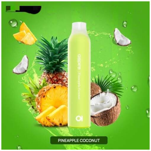 Aspire disposable - pineapple coconut - 5000 puff - ( rechargeable ) - 20 mg