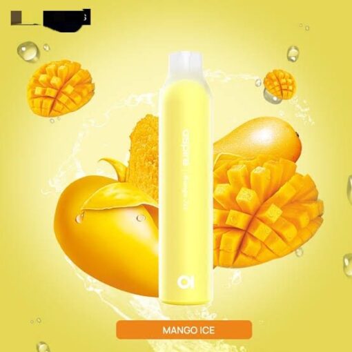 جهاز ASPIRE للاستخدام مرة واحدة - MANGO ICE - 5000 بخة - (قابل لإعادة التوصيل) - 20 ملغ - جهاز vape للاستخدام مرة واحدة جاهز للاستخدام في مصر