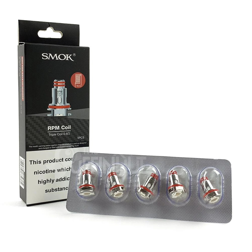 SMOK RPM 0.6 Ohm Triple Coils (1pc) 1 High-performance SMOK RPM 0.6 Ohm Triple Coils (1pc) - Premium vape coil for optimal flavor in Egypt