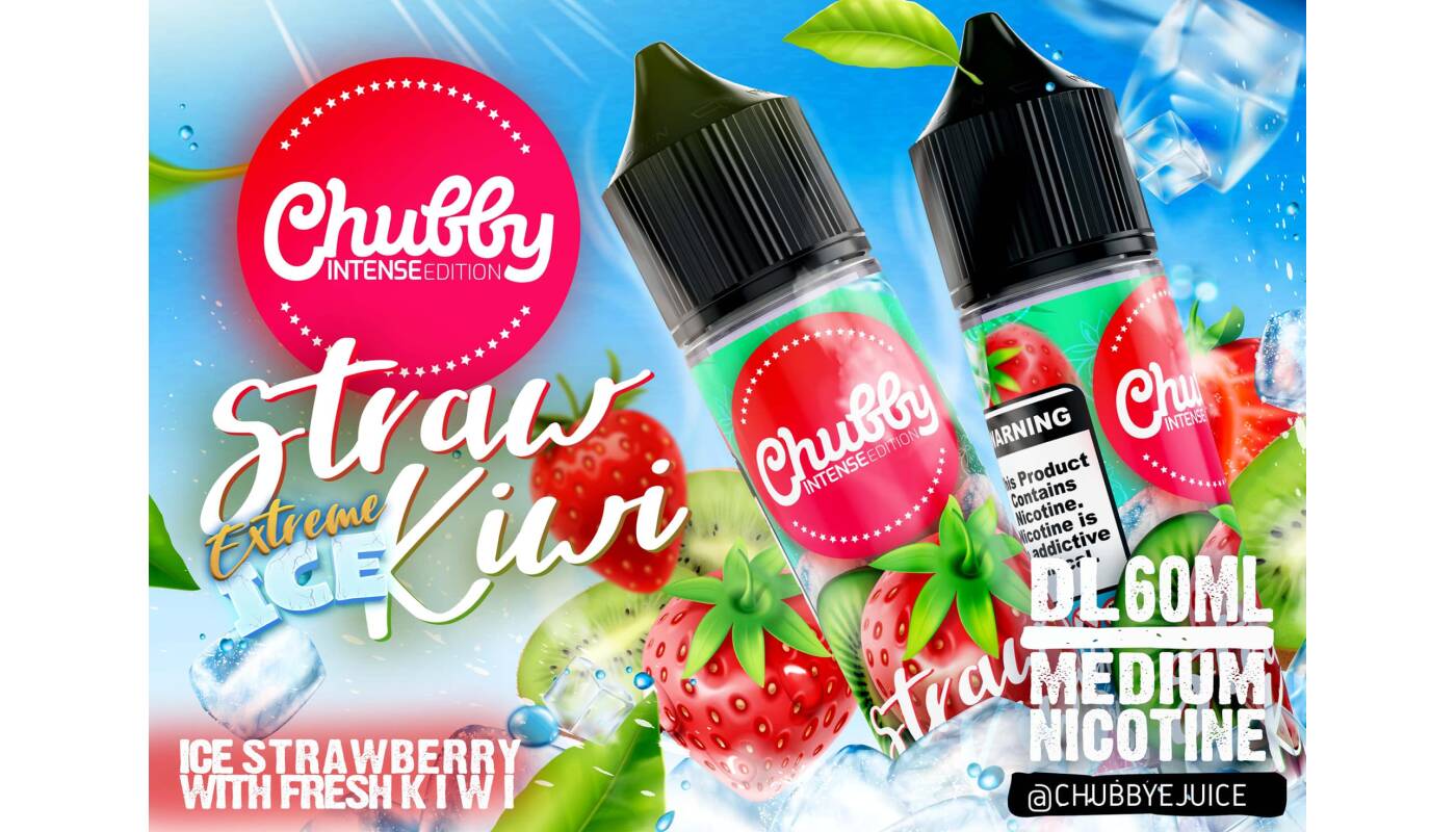 CHUBBY Straw Kiwi DL 60ML Beta Vape