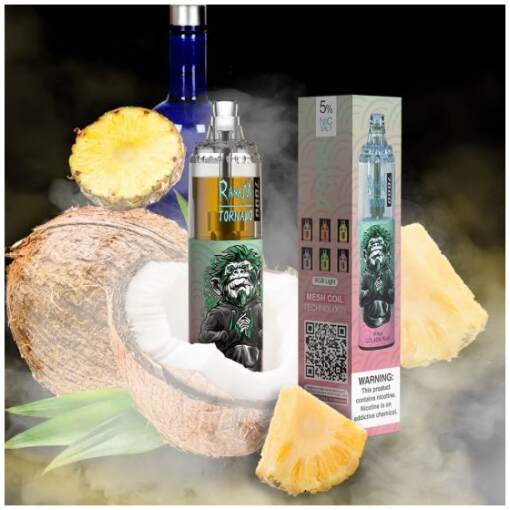 Tornado disposable 7000 puff - pina colada rum - ( rechargeable )
