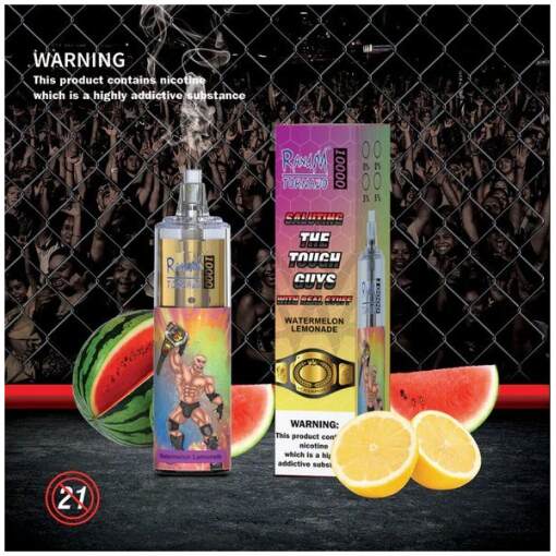 Tornado disposable 10000 puff - watermelon lemon - ( rechargeable )