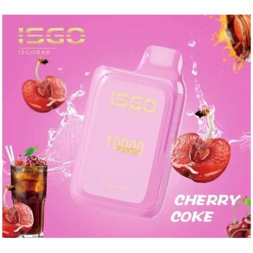 1690694729 isgo bar disposable 10000 puffs 5 cherry coke
