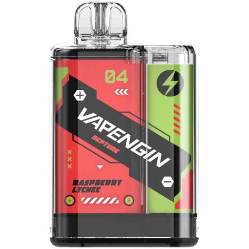 Vapengin 8000 puff - raspberry lychee - ( rechargeable )