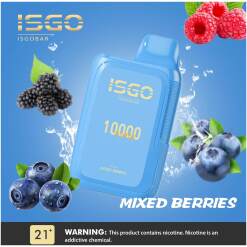 1691271454 mixed berries by isgo bar disposable pod 10000 puffs