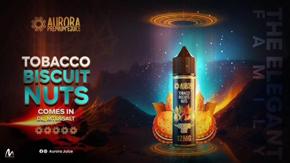 AURORA - GOLDEN RAY - MTL - 30ML 1 Premium AURORA - GOLDEN RAY - MTL - 30ML - High-quality vaping product available in Egypt