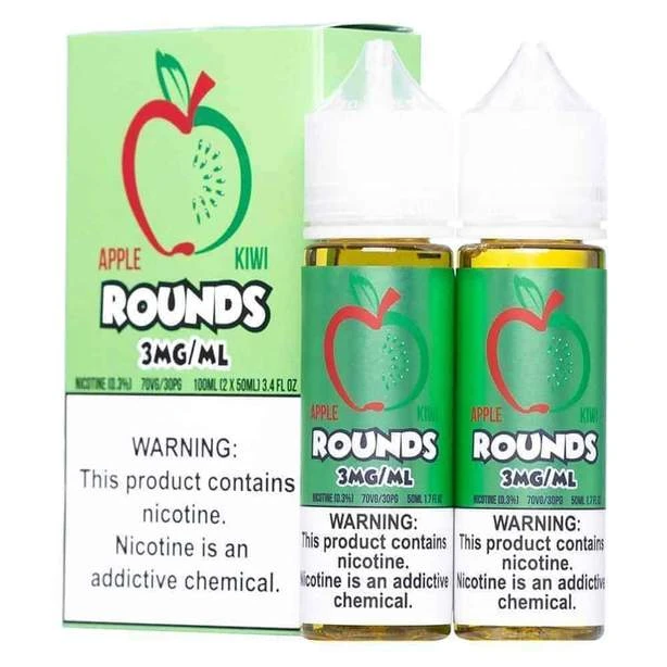 Rounds - Apple Kiwi - DL - 60ML 1 Premium Rounds - Apple Kiwi - DL - 60ML - High-quality vaping product available in Egypt