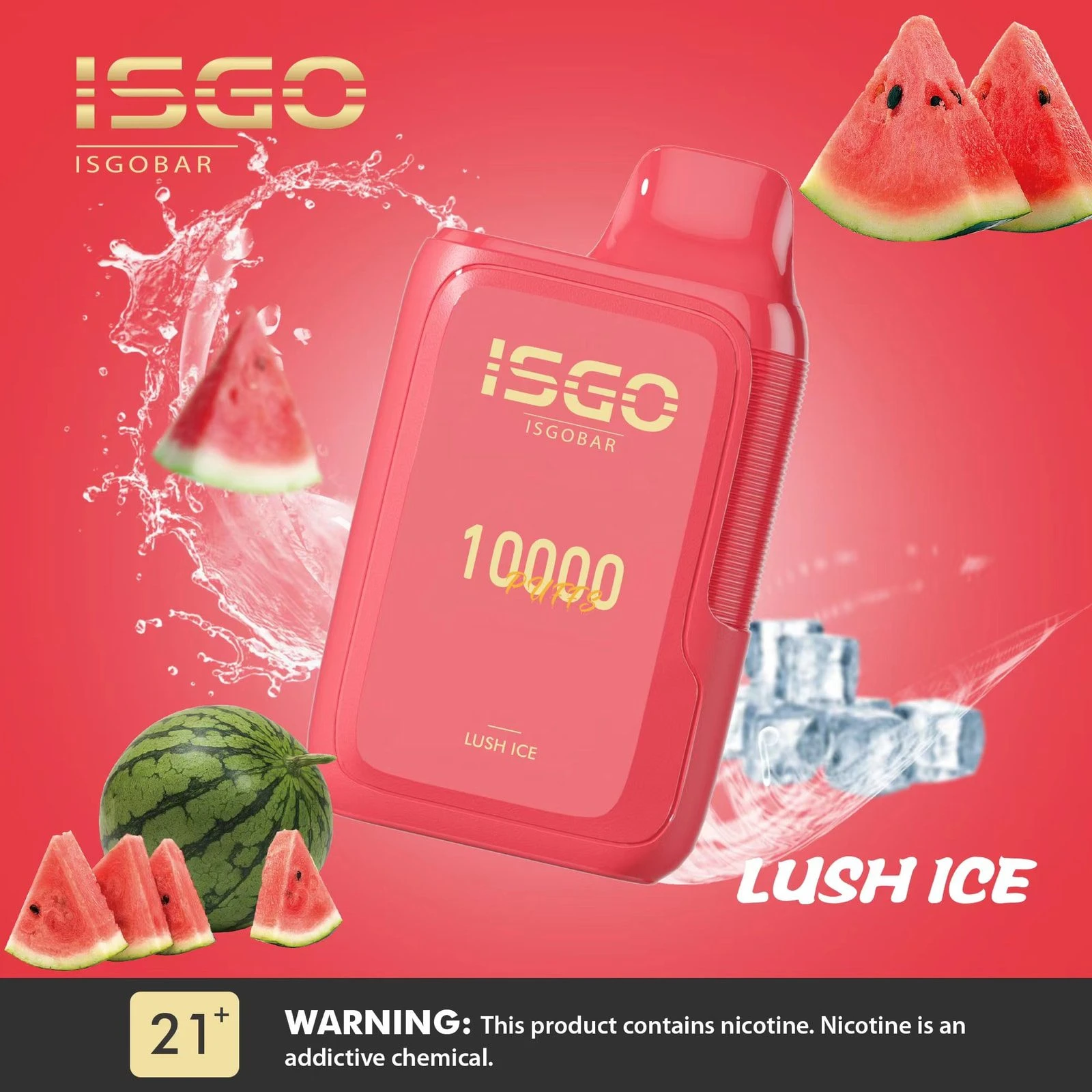 ISGO Disposable Pods 10000 puff - Lush Ice - ( RECHARGEABLE ) 1 Premium ISGO Disposable Pods 10000 puff - Lush Ice - ( RECHARGEABLE ) - High-quality pod system for vaping in Egypt