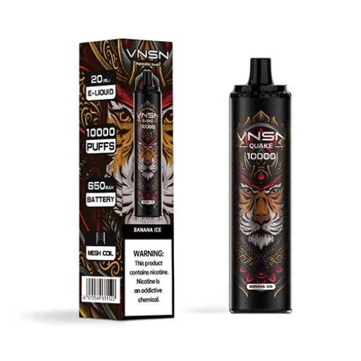 Vnsn disposable 10000 puff - banana ice - ( rechargeable )