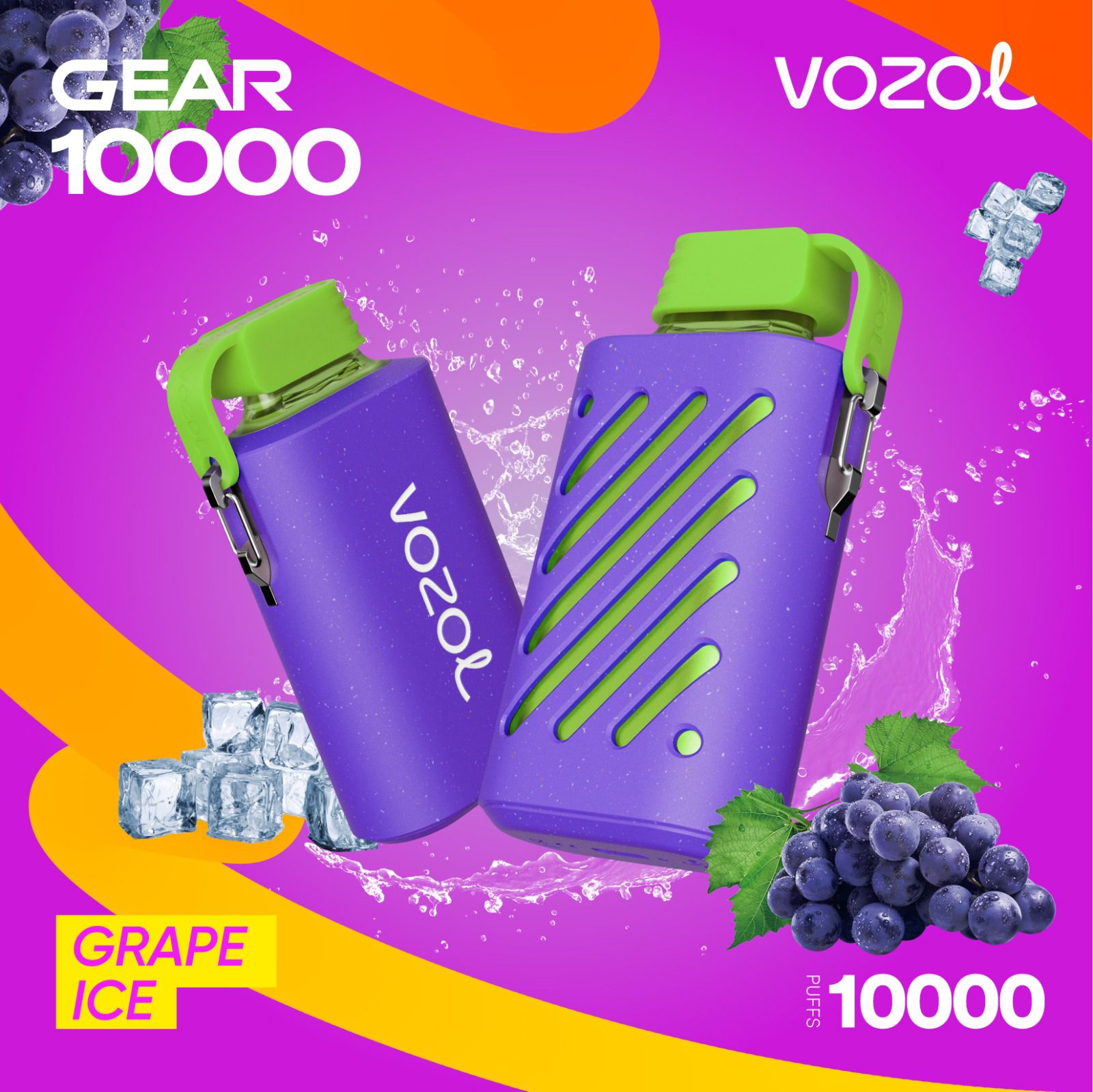 Vozol Disposable 10000 puff - Grape Ice - ( RECHARGEABLE ) 1 Convenient Vozol Disposable 10000 puff - Grape Ice - ( RECHARGEABLE ) - Ready-to-use disposable vape device in Egypt