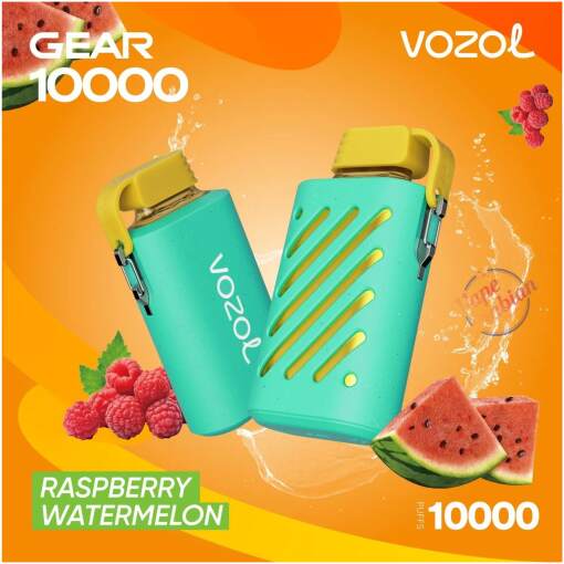 Vozol disposable 10000 puff - raspberry watermelon - ( rechargeable )