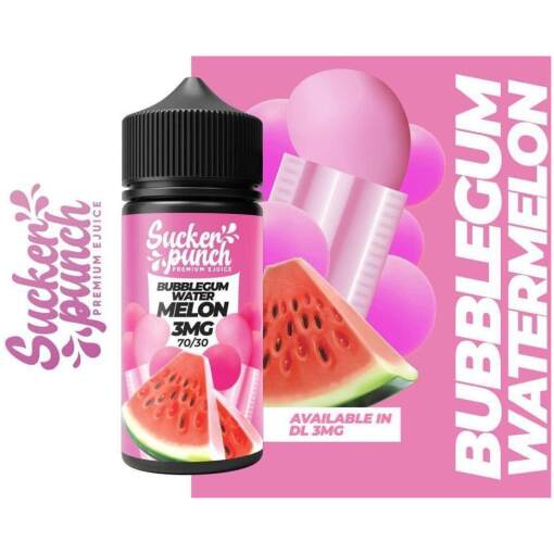 Sucker punch - bubblegum watermelon - dl - 100ml