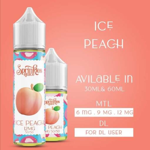 Sprinkles - ice peach - mtl - 60ml
