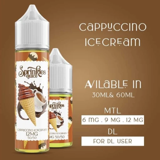 Sprinkles - cappuccino ice cream - mtl - 30ml