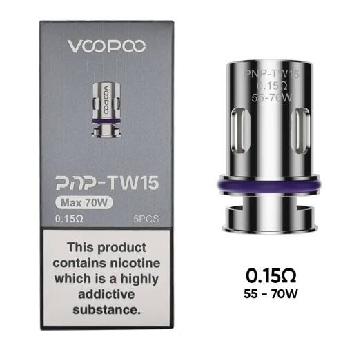 Voopoo pnp-tw15 0. 15 replacement coils (1pc)