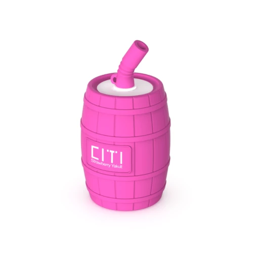 Citi disposable 10000 puff s13 - strawberry yakult  - ( rechargeable ) 20 mg