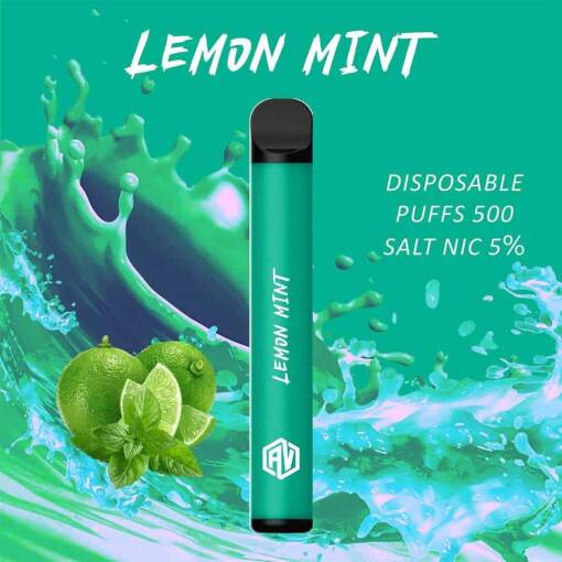 Convenient AV Disposable - Lemon mint - 500 Puffs - Ready-to-use disposable vape device in Egypt