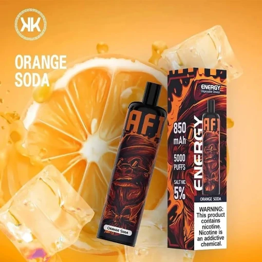 Energy disposable pods 5000 puff - orange soda - ( rechargeable )