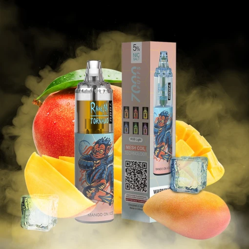 Tornado disposable 7000 puff - mango ice - ( rechargeable )