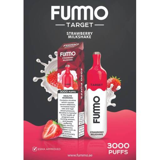 Fummo - strawberry milkshake - 3000 puffs