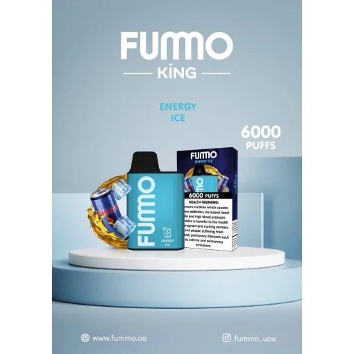 Fummo 6000 puff - energy ice - ( rechargeable )