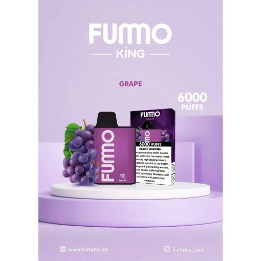 Fummo 6000 puff - grape - ( rechargeable )